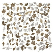 Tibetan Style Alloy Leaf Pendants, Cadmium Free \u0026 Lead Free, 19x11x2mm, Hole: 1.5mm; about 1110pcs/1000g, Mixed Color, 184pcs/box